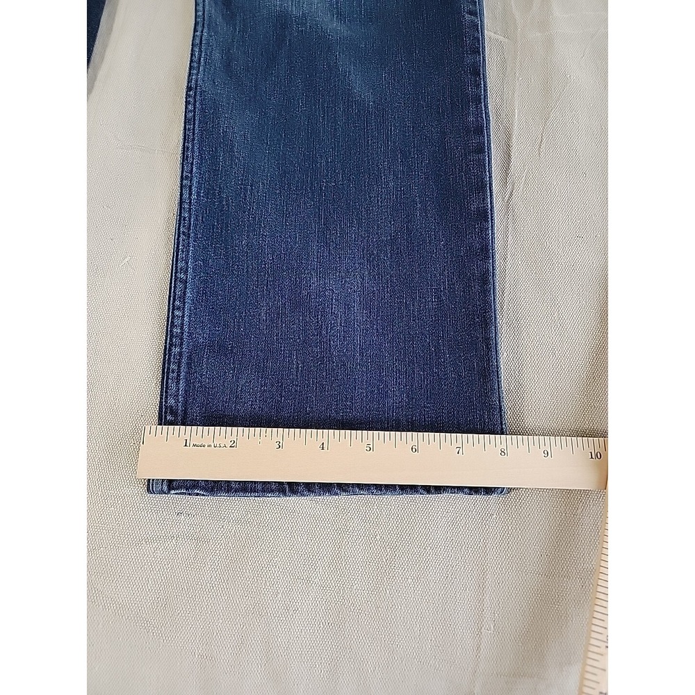 Carhartt Jeans Womens 33x31 Blaine Original Straight FLEX Dark Blue Mid Rise EUC - Picture 4 of 13